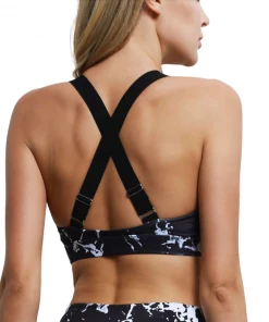 Luxe Festival Wear Luxe Activewear Black Marble Two Piece Yoga Set
