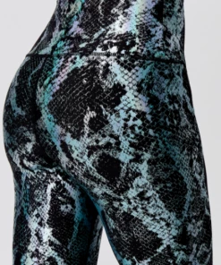 Luxe Festival Wear Luxe Metallic Snake Yoga Set | Green Co-ords