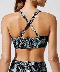 Luxe Festival Wear Luxe Metallic Snake Yoga Set | Green Co-ords