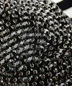 Luxe Festival Wear Luxe Rhinestone Bustier Black