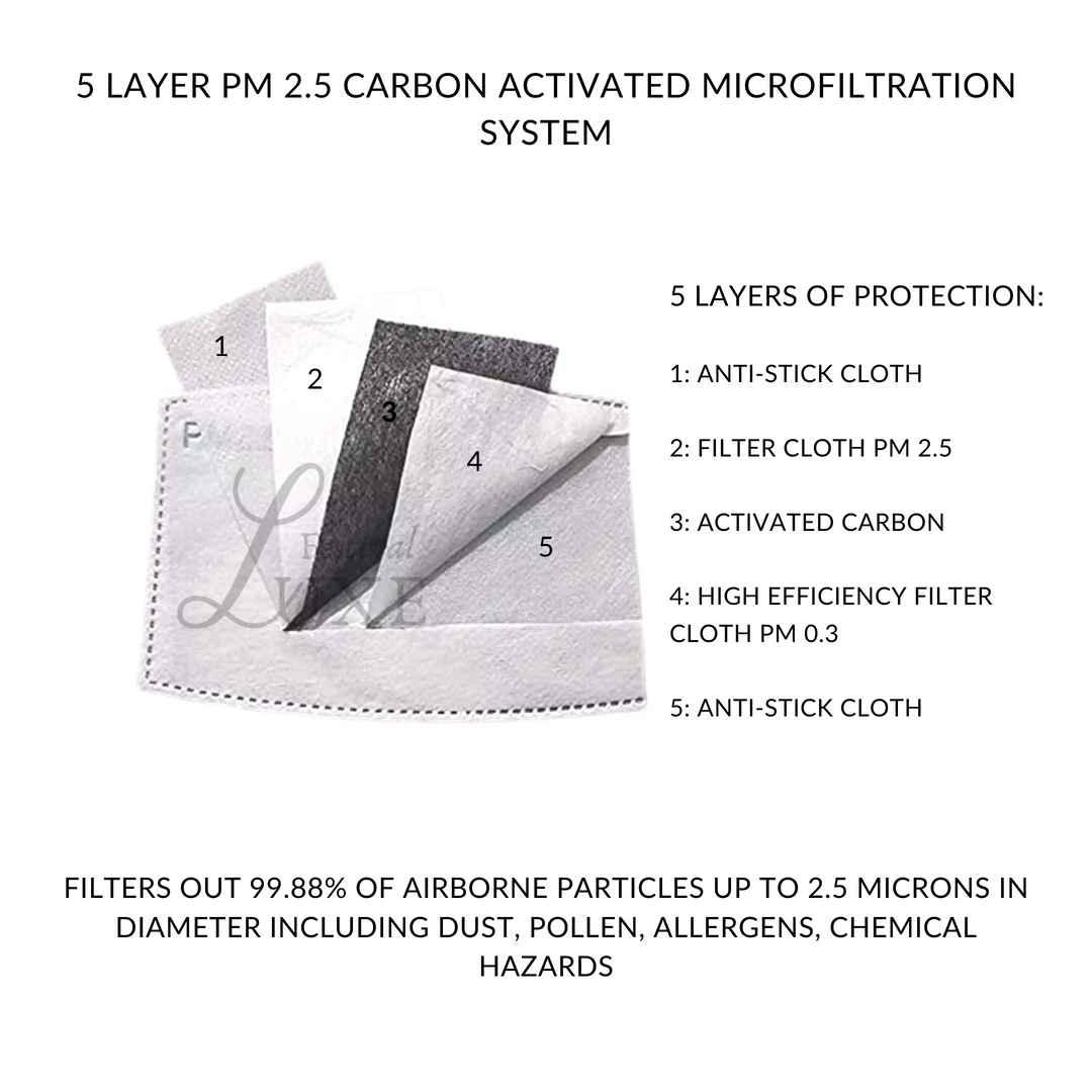 Luxe Festival Replacement PM 2.5 Filter Paper 10 Pack