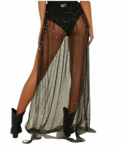 Luxe Festival Wear NEW! LuxeChella Maxi Gold Moon & Star Tulle Skirt Festival Collection