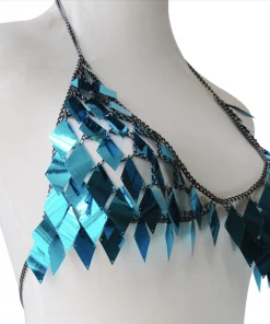 Luxe Festival Wear Luxe Festival Shimmering Diamond Disc Sequin Two Piece | Turquoise