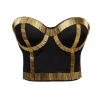 Luxe Festival Wear Luxe Wakanda Beaded Bustier | Gold Tops