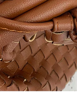 Luxe Festival Wear Luxe'Emma' Woven Clutch Bag | Brown Accessories