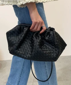 Luxe Festival Wear Luxe'Emma' Woven Clutch Bag | Brown Accessories