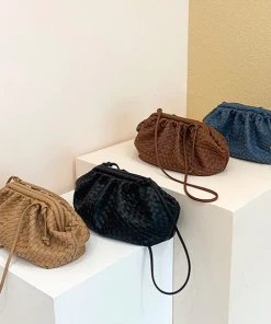 Luxe Festival Wear Luxe'Emma' Woven Clutch Bag | Beige Accessories