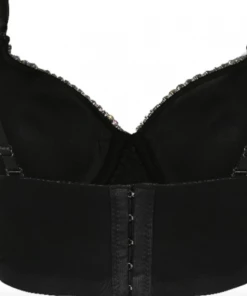 Luxe Festival Wear Luxe Rhinestone Bustier | Black, Silver, White, Nude