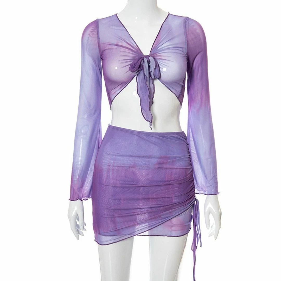 Luxe Festival Wear Candy Pop Co-Ord | Purple Festival Collection