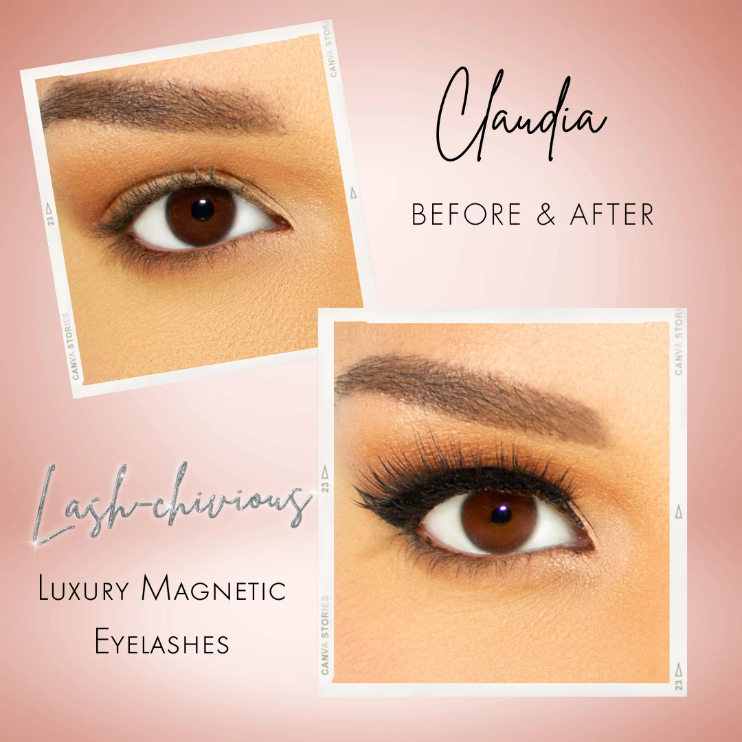 Luxe Festival Wear Lash-chivious “CLAUDIA" Luxury Magnetic Eyelashes & Magnetic Eyeliner Kit