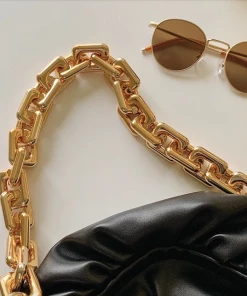 Luxe Festival Wear Accessories Luxe'Sienna' Gold Chain Clutch Bag