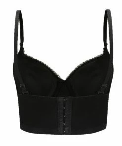 Luxe Festival Wear Luxe Rhinestone Bustier Black
