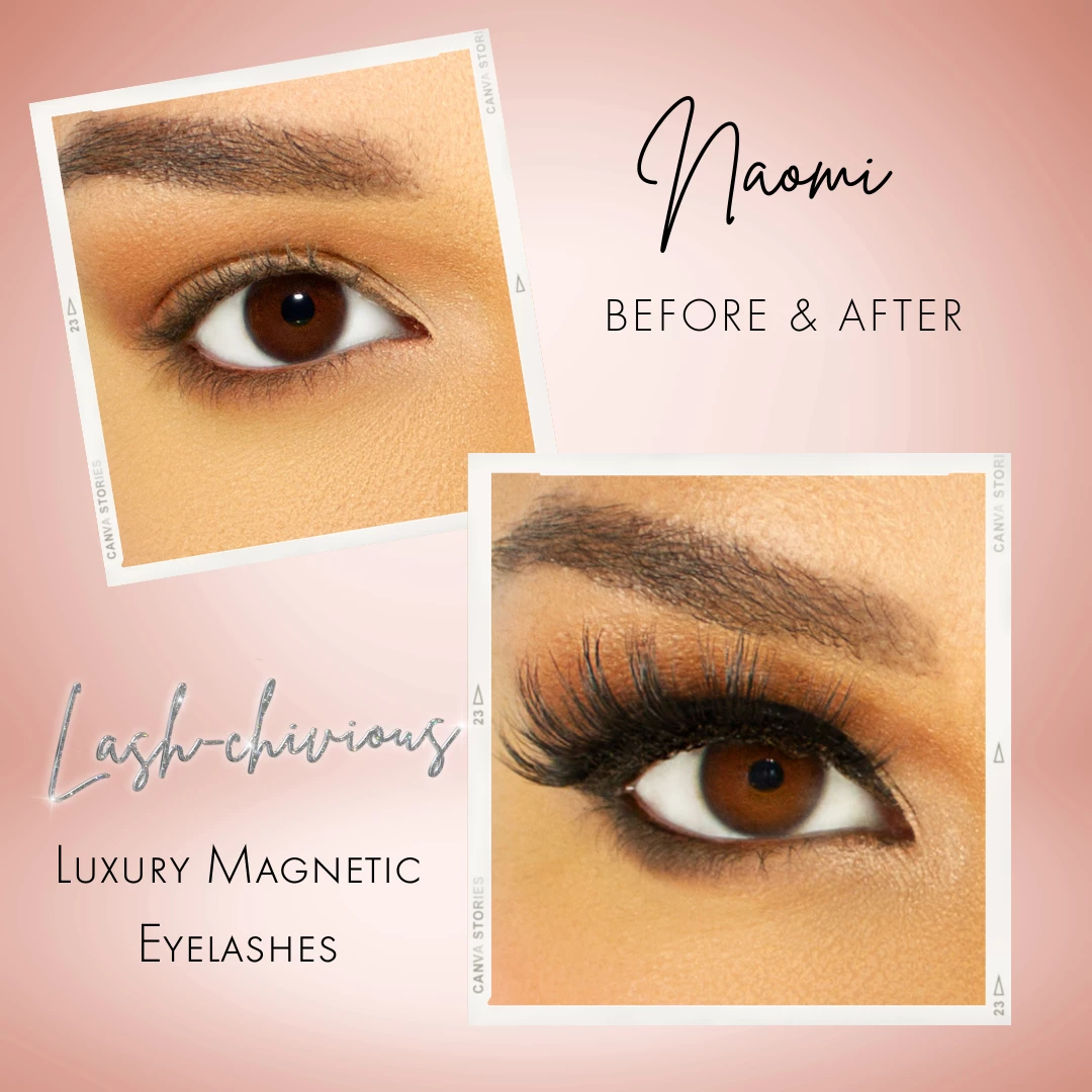Luxe Festival Wear Lash-chivious “NAOMI" Luxury Magnetic Eyelashes & Magnetic Eyeliner Kit