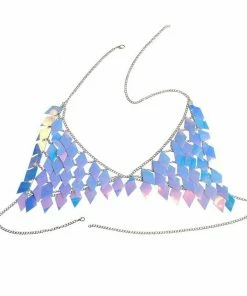 Luxe Festival Wear Luxe Festival Shimmering Diamond Disc Sequin Two Piece | Orange Gold Festival Collection