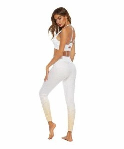 Luxe Festival Wear Luxe Activewear Gold Sparkle Leggings