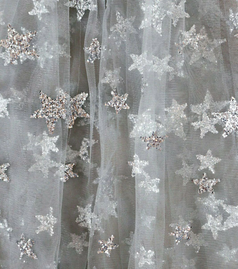 Luxe Festival Wear Luxe Festival Glitter Star Sheer Maxi Dress | Gold