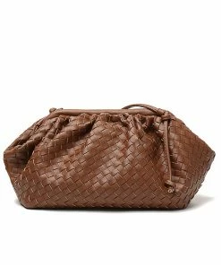 Luxe Festival Wear Luxe'Emma' Woven Clutch Bag | Beige Accessories