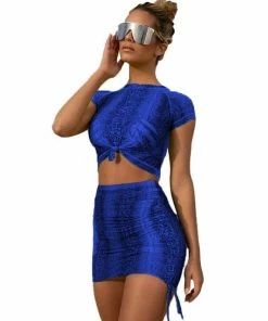 Luxe Festival Wear Festival Collection Luxe Neon Snake Print Mesh Two Piece Set | 5 Colours