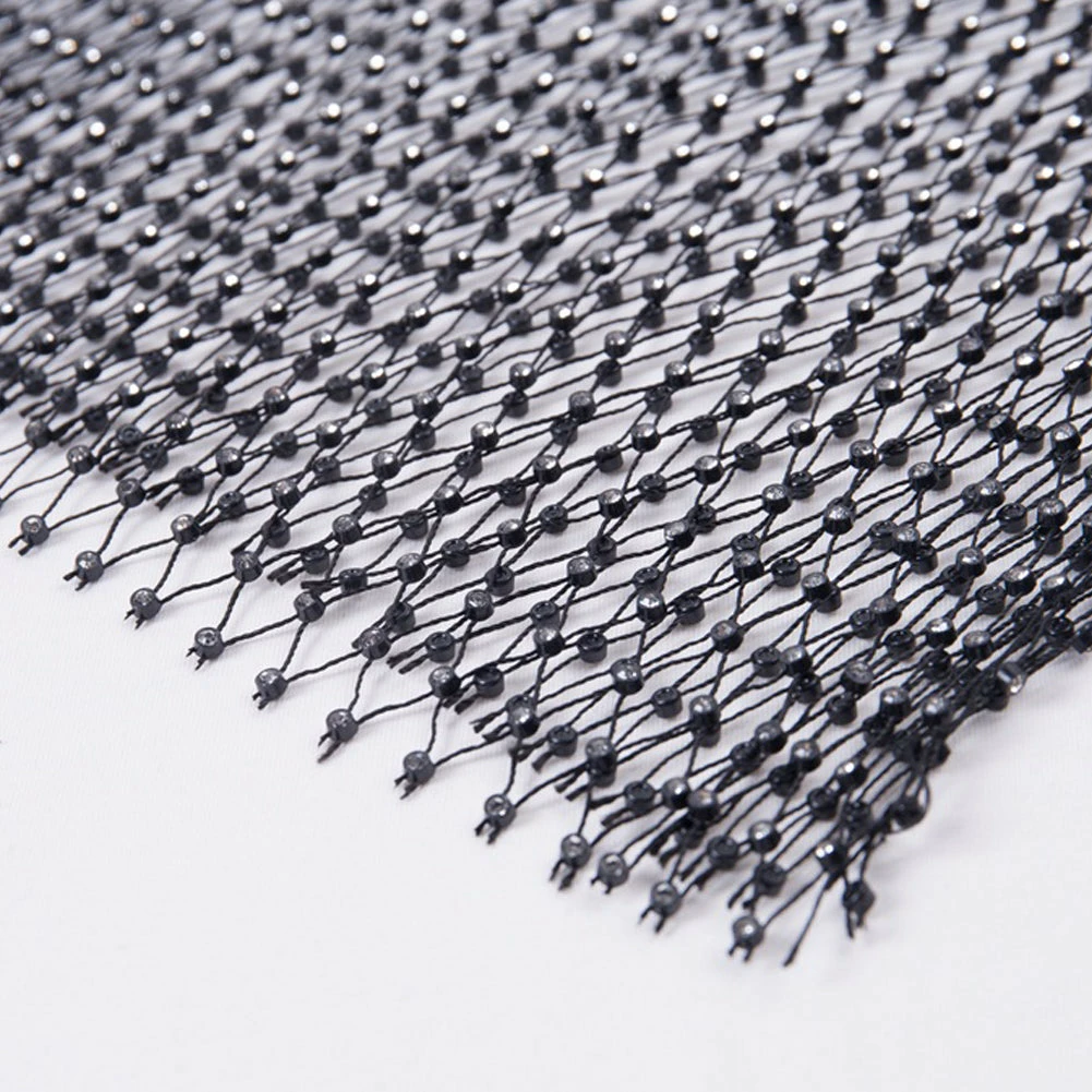 Luxe Festival Wear Luxe Festival Rhinestone Mesh Co-ord Two Piece Set | White