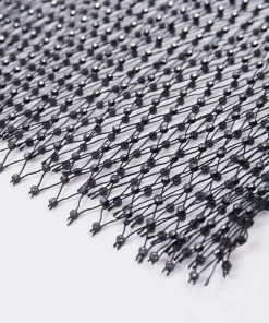 Luxe Festival Wear Festival Collection Luxe Festival Rhinestone Mesh Co-ord Two Piece Set | Black