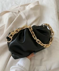 Luxe Festival Wear Accessories Luxe 'Sienna' Gold Chain Clutch Bag