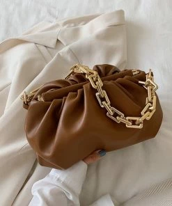 Luxe Festival Wear Accessories Luxe'Sienna' Gold Chain Clutch Bag