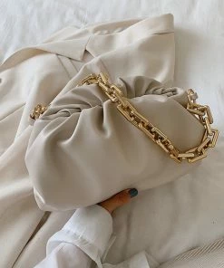 Luxe Festival Wear Accessories Luxe'Sienna' Gold Chain Clutch Bag