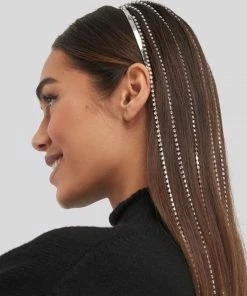 Luxe Festival Wear Luxe Silver Rhinestone Cascade Headband Festival Collection