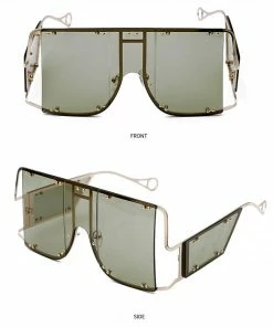 Luxe Festival Wear Festival Collection Luxe Robot Heart D Frame Grey Sunglasses