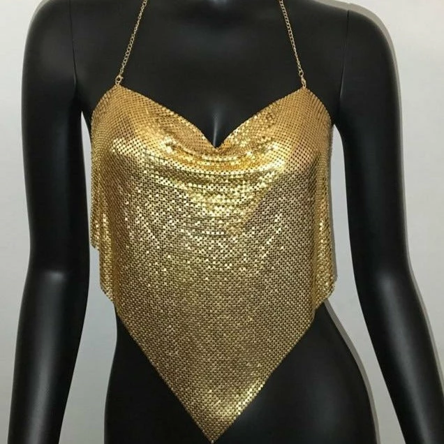 Luxe Festival Wear The Luxe Disco Halter Black Festival Collection