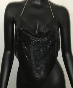 Luxe Festival Wear The Luxe Disco Halter Black Festival Collection