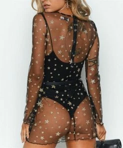 Luxe Festival Wear Luxe Festival Star Mesh Mini Dress