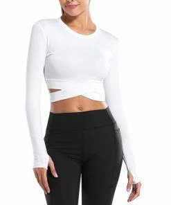Luxe Festival Wear Luxe Long Sleeve Crossover Yoga Top | 6 Colours Activewear