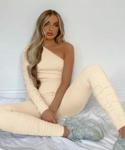 Luxe Festival Wear Luxe Lounge Ribbed Asymmetric Two Piece Set