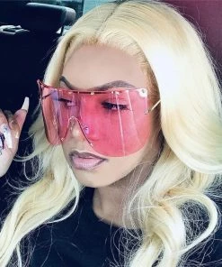 Luxe Festival Wear Festival Collection Luxe Oversized Techno Wraparound Mirrored Shades