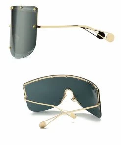 Luxe Festival Wear Festival Collection Luxe Oversized Techno Wraparound Mirrored Shades