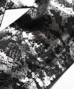 Luxe Festival Wear Luxe Metallic Snake Yoga Set | Black Co-ords