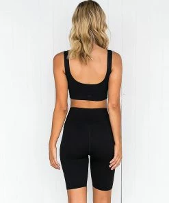 Luxe Festival Wear Co-ords Luxe Lounge Two Piece Ribbed Yoga Set | Taupe